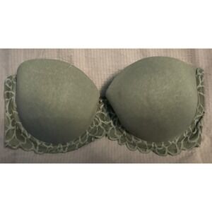 So Intimates Gray Strapless T-Shirt Bra,‎ Size 34D
